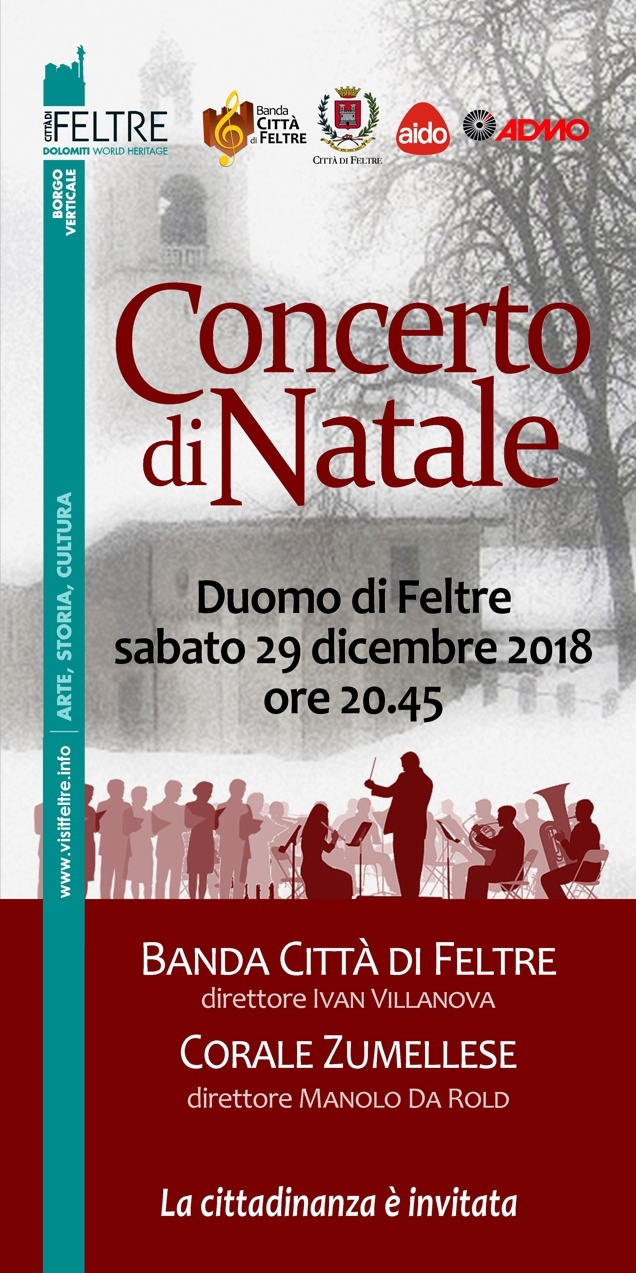 Banda Citta Feltre Locandine 2018 12 29 Natale