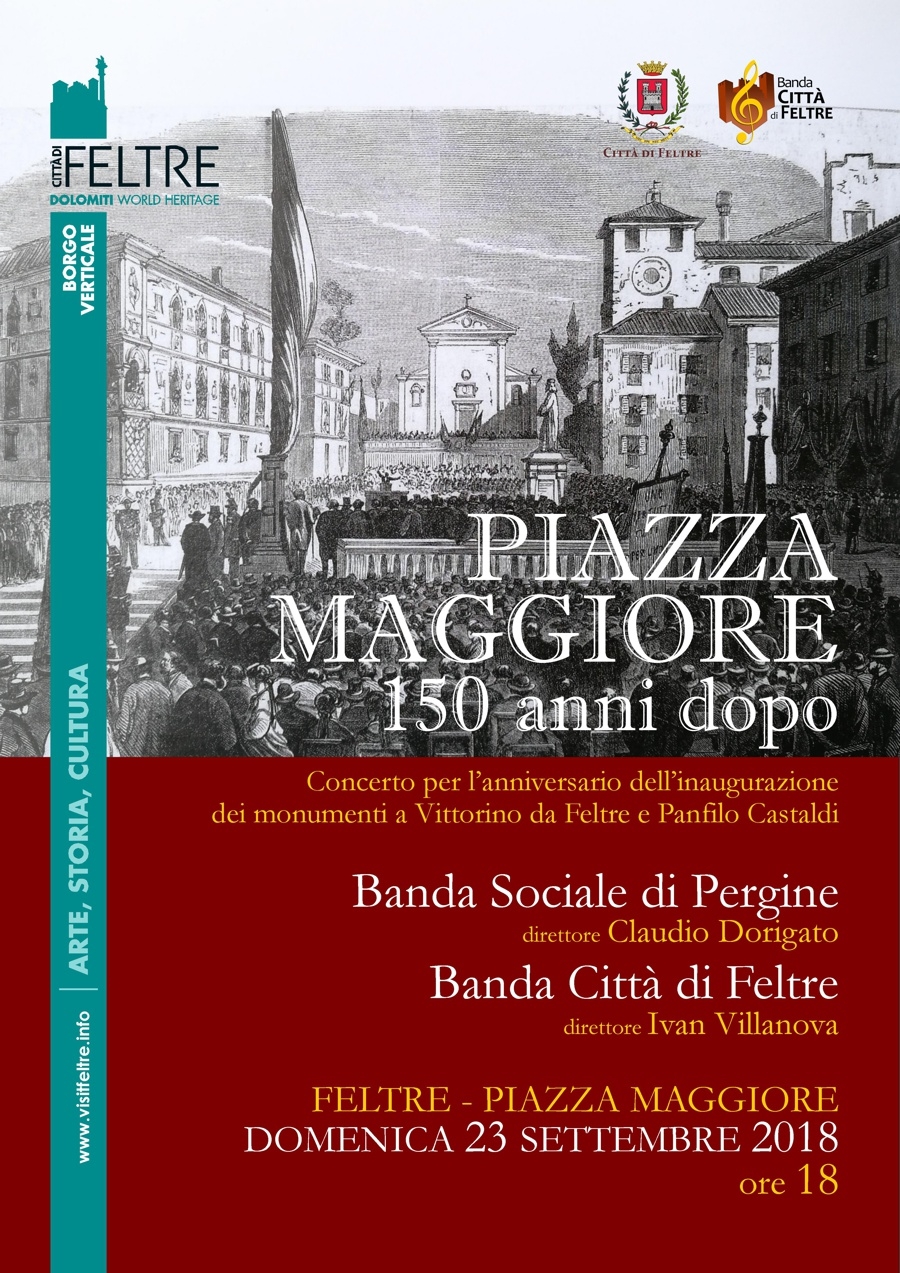 Banda Citta Feltre Locandine 2018 09 23 Piazza Maggiore 150 Anni