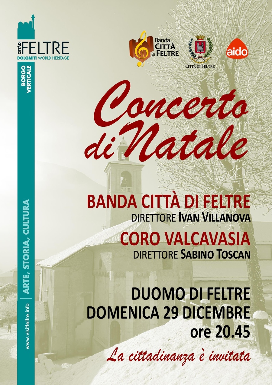 Banda Citta Feltre Locandine 2019 12 29 Natale