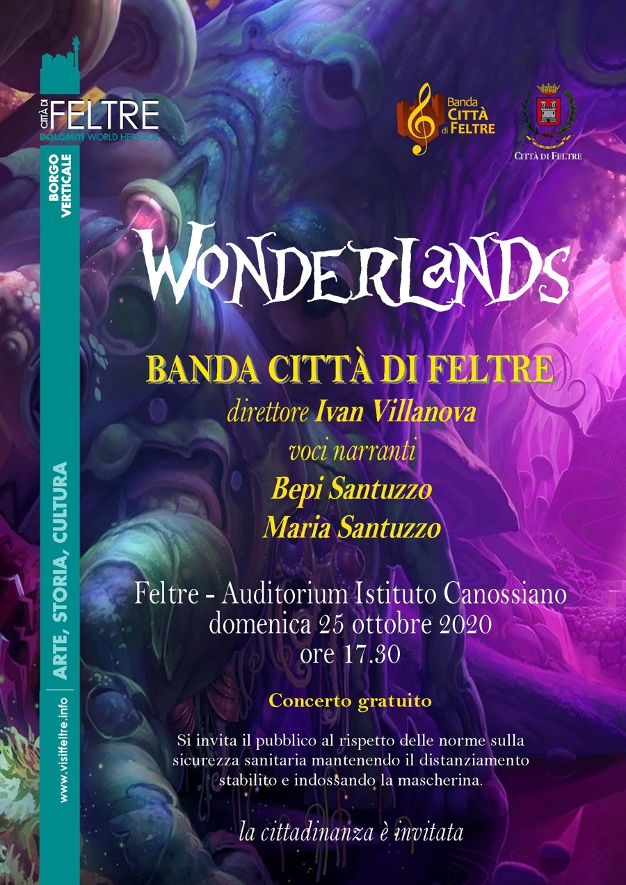 Banda Citta Feltre Locandine 2020 10 25 WonderlandS